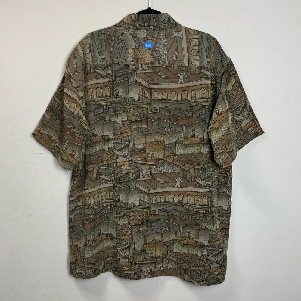 Vintage Marc Ecko Unltd. Rooftops Blue Rhino Exhibit Shirt sz XL - Picture 9 of 10
